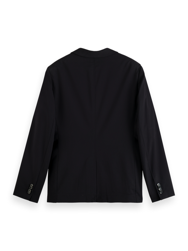 Essentials — Unconstructed Peak Lapel Cool-Wool Blazer