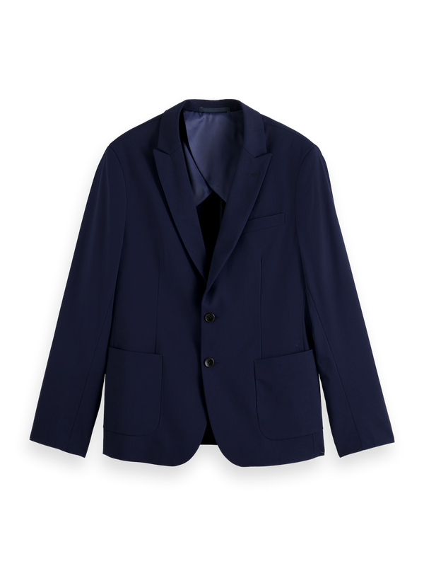 Core - Blazer en Laine Froide à Revers Pointus Non Doublé