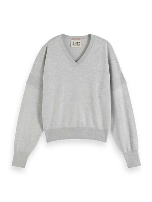 Essentials — V-Ausschnitt Relaxed Pullover