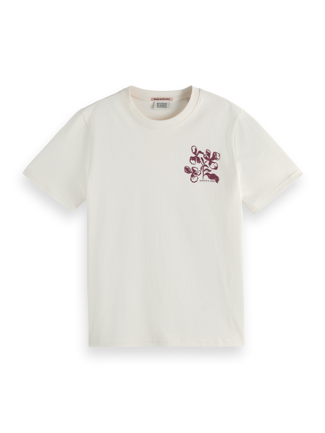 Floral Artwork Regular Fit T-Shirt