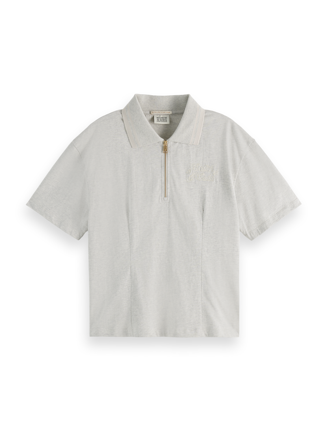 Zip Up Polo Shirt