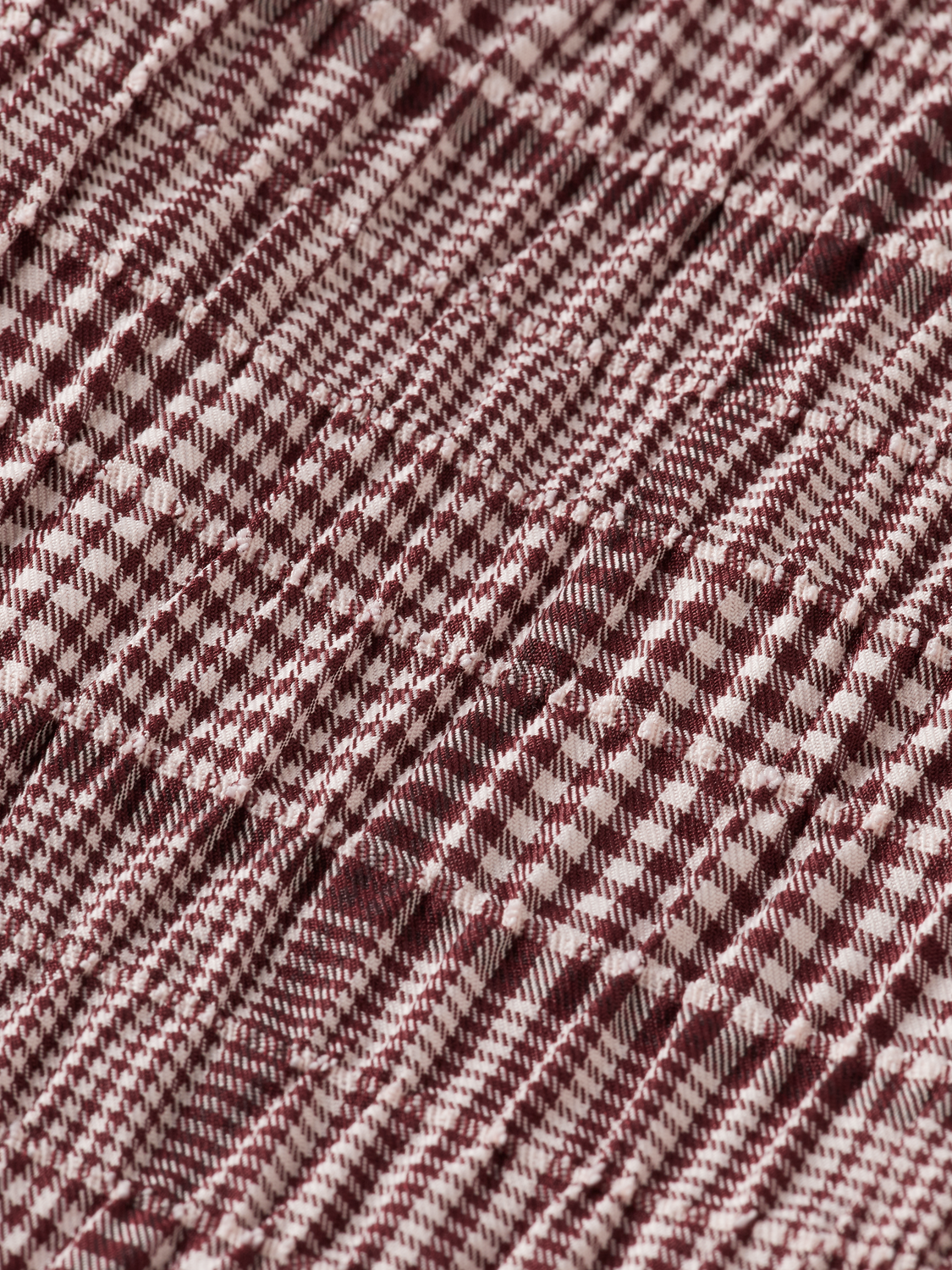 Rose High-Rise Wide-Leg Prince Of Wales Seersucker Pant