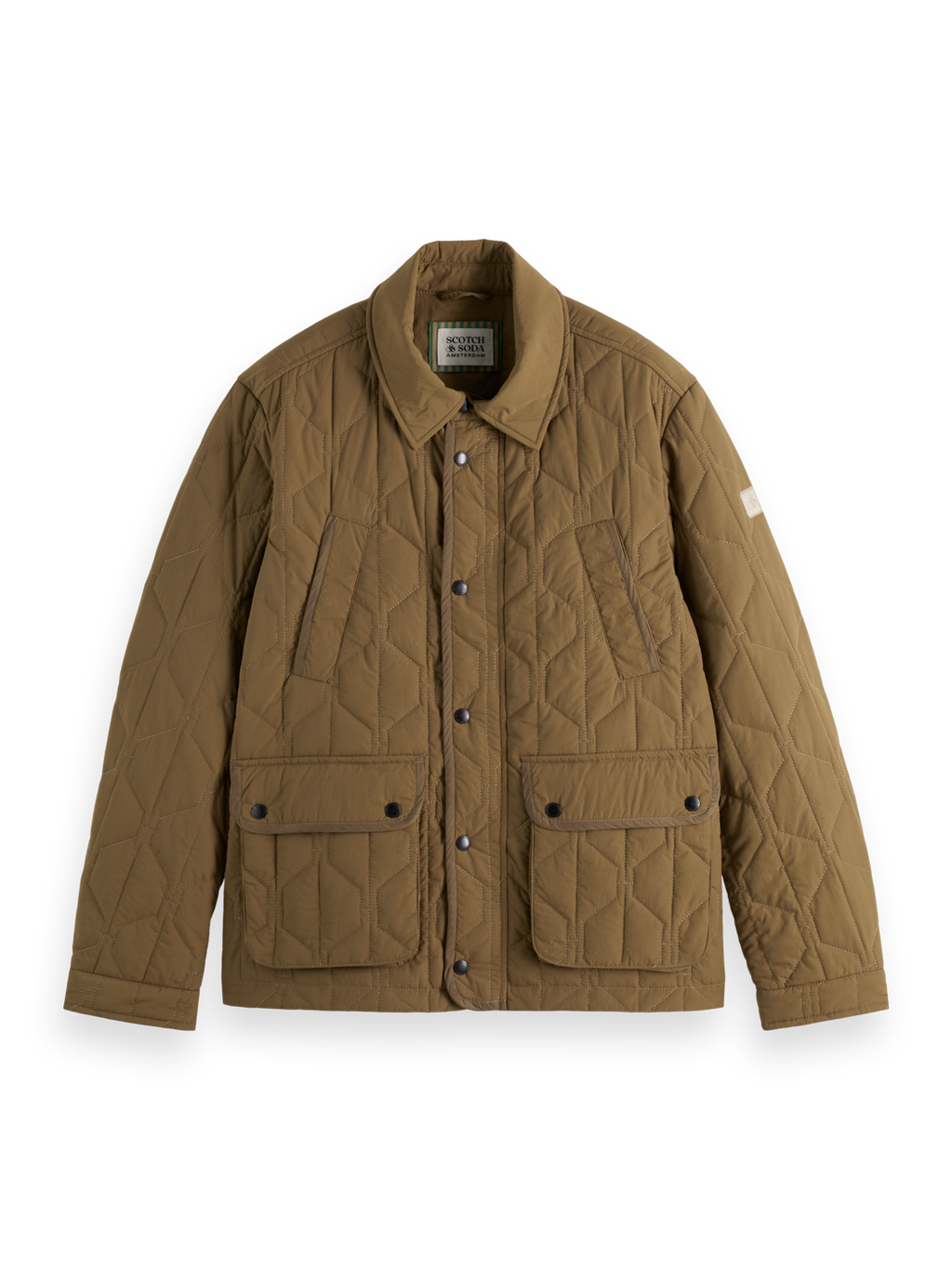 Geometric Quilted Coat