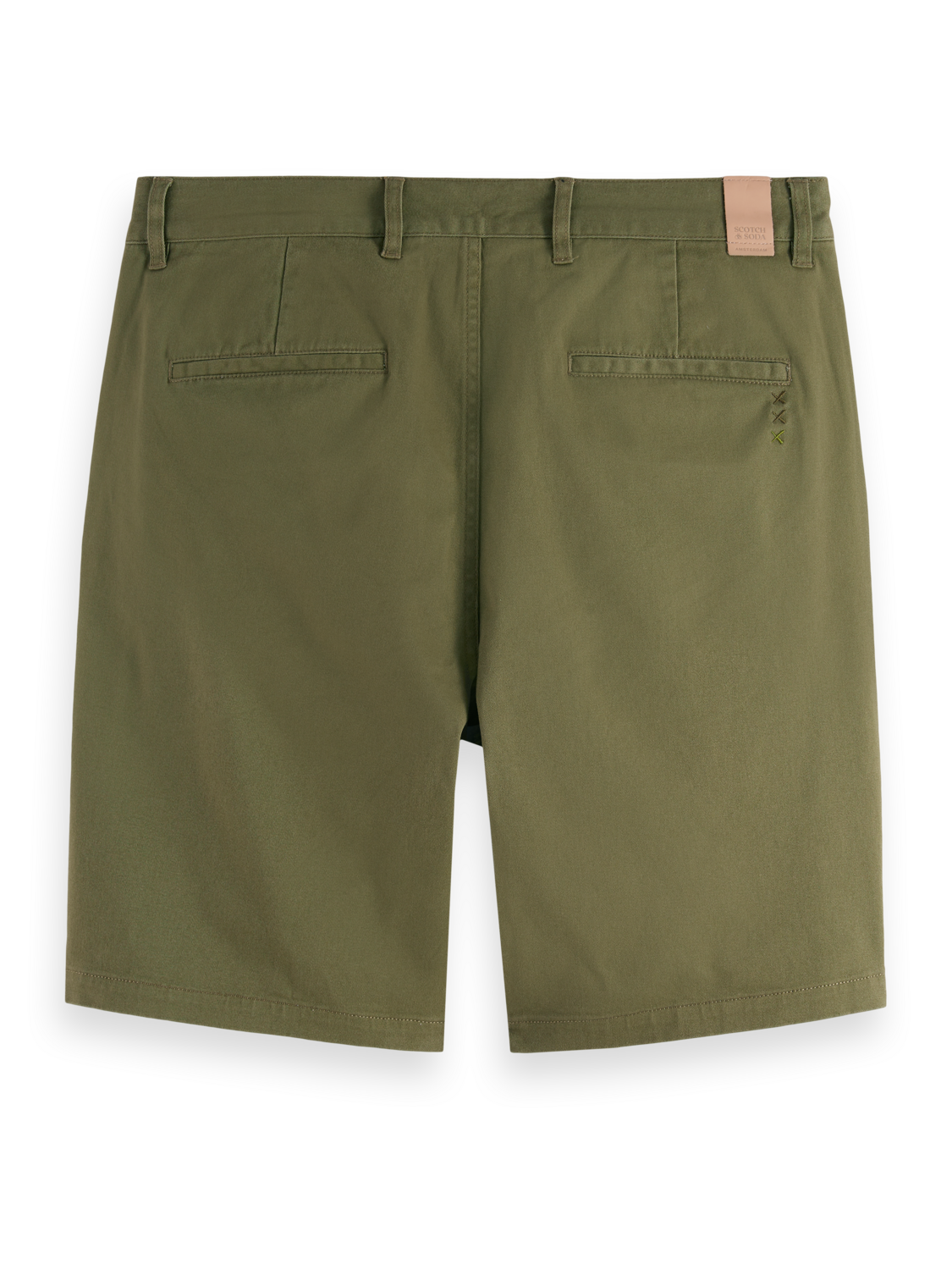Stuart Washed Cotton-Blend Regular Fit Short