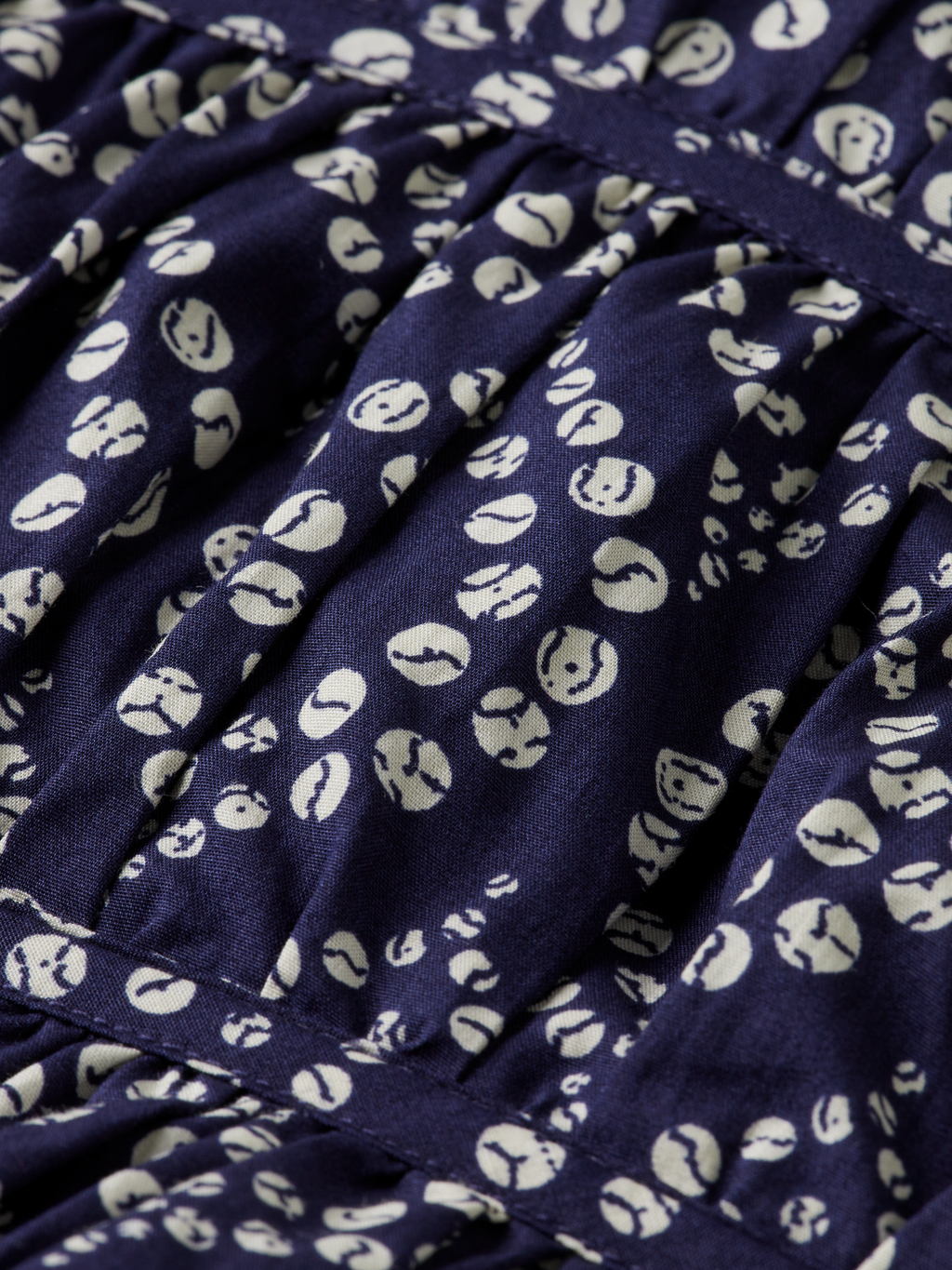 Geometric Gathered Cotton Top