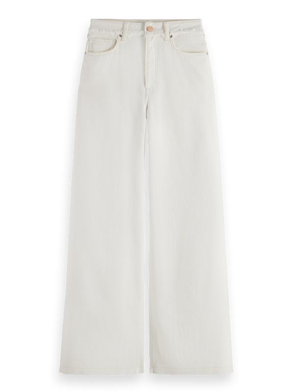 The Wave Wide Leg Jeans | Faded White