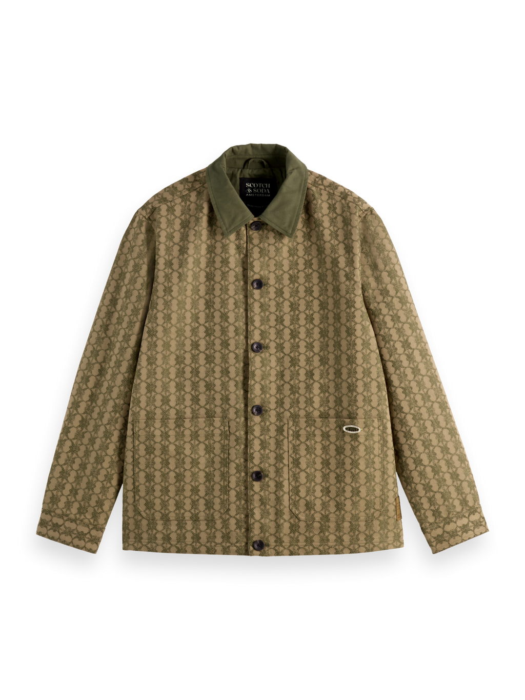 Jacquard Cotton-Blend Jacket