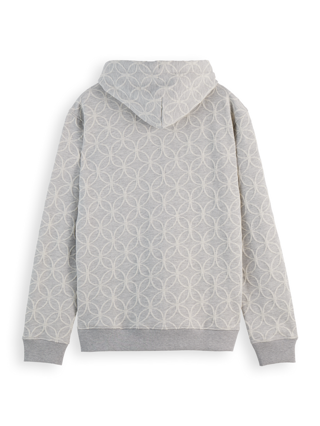 Sweat à capuche jacquard coupe classique