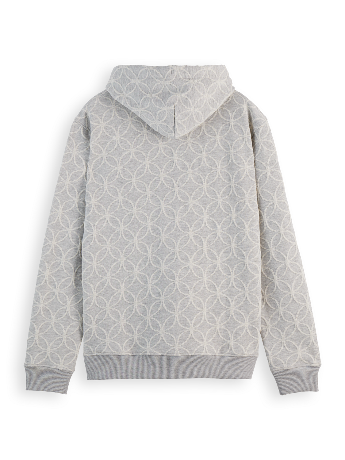 Sweat à capuche jacquard coupe classique