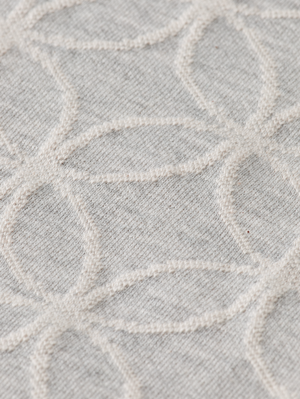 Sweat à capuche jacquard coupe classique