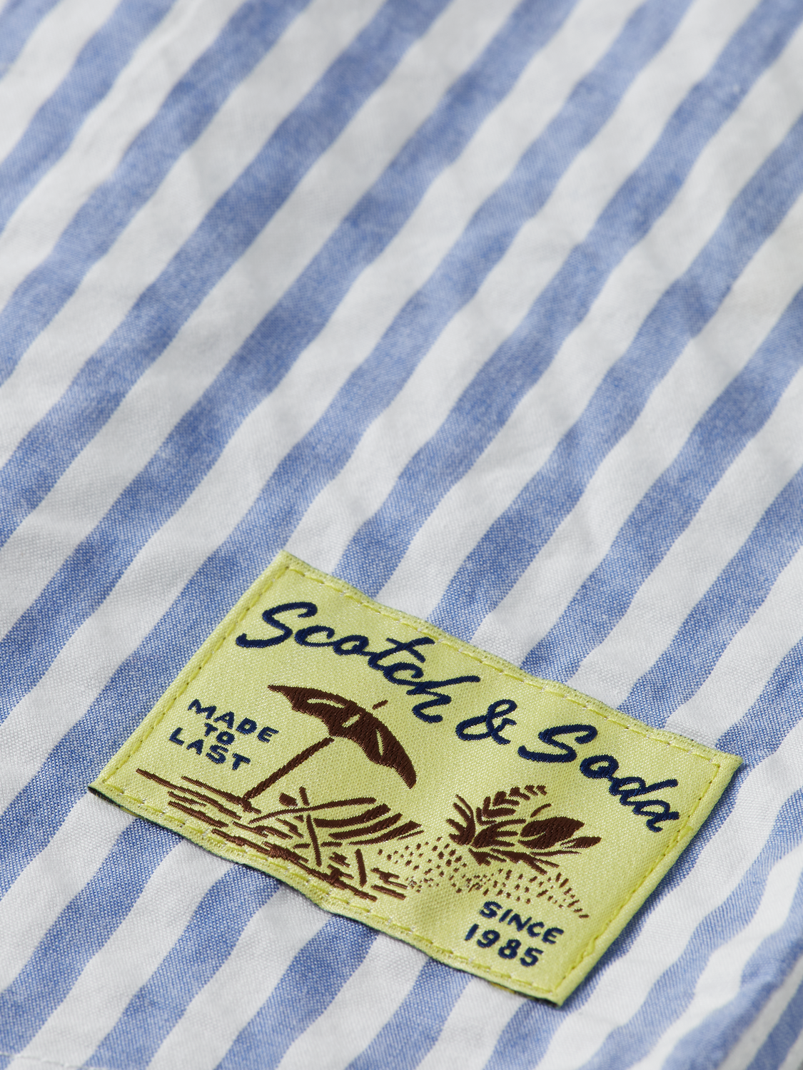 Boys' Seersucker Striped Long Sleeve Shirt
