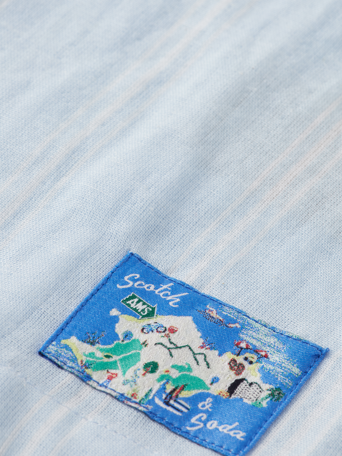 Boys' Bonded Short Sleeve Striped Shirt