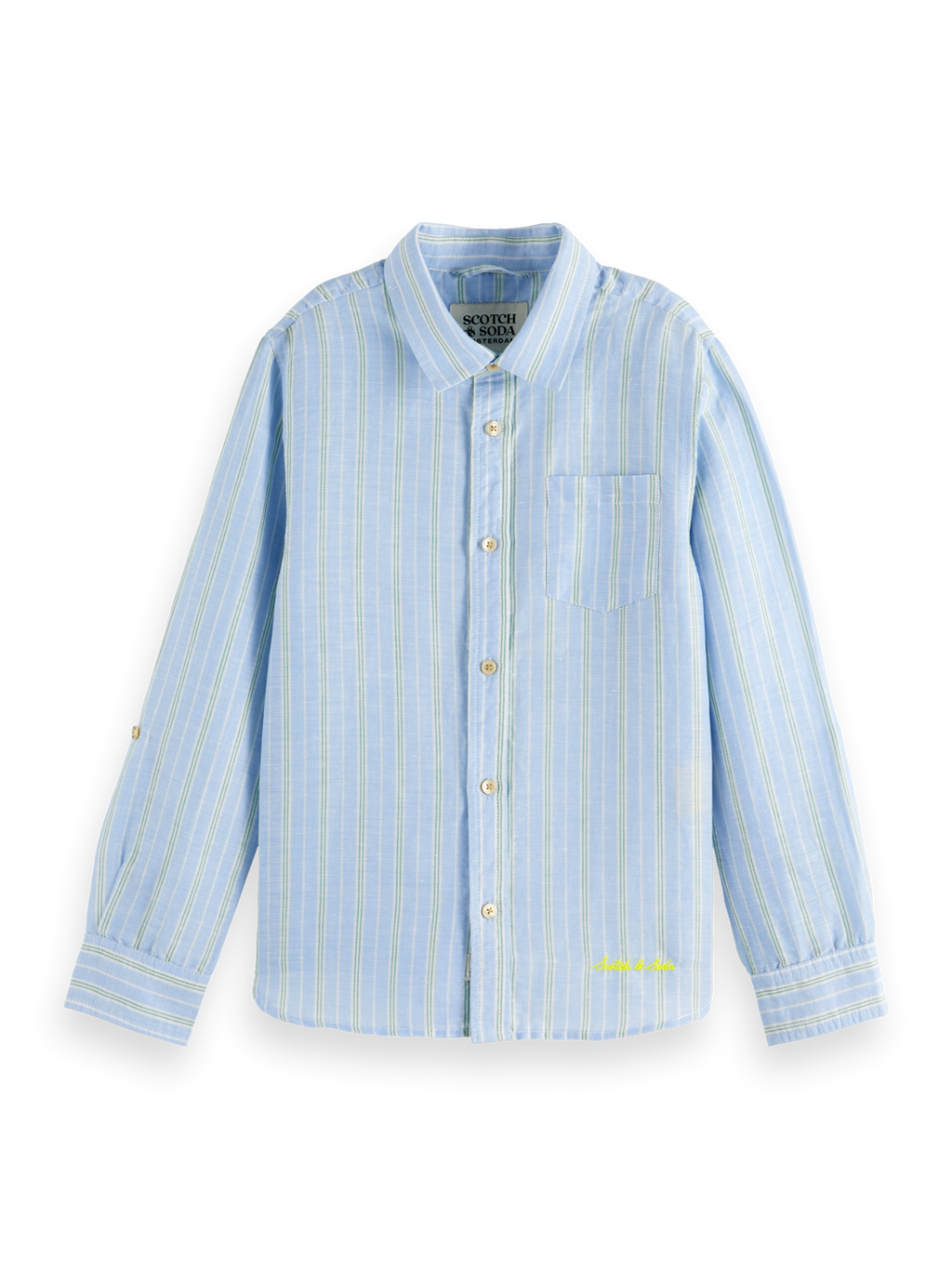 Spring Blue/Bench Green Stripe
