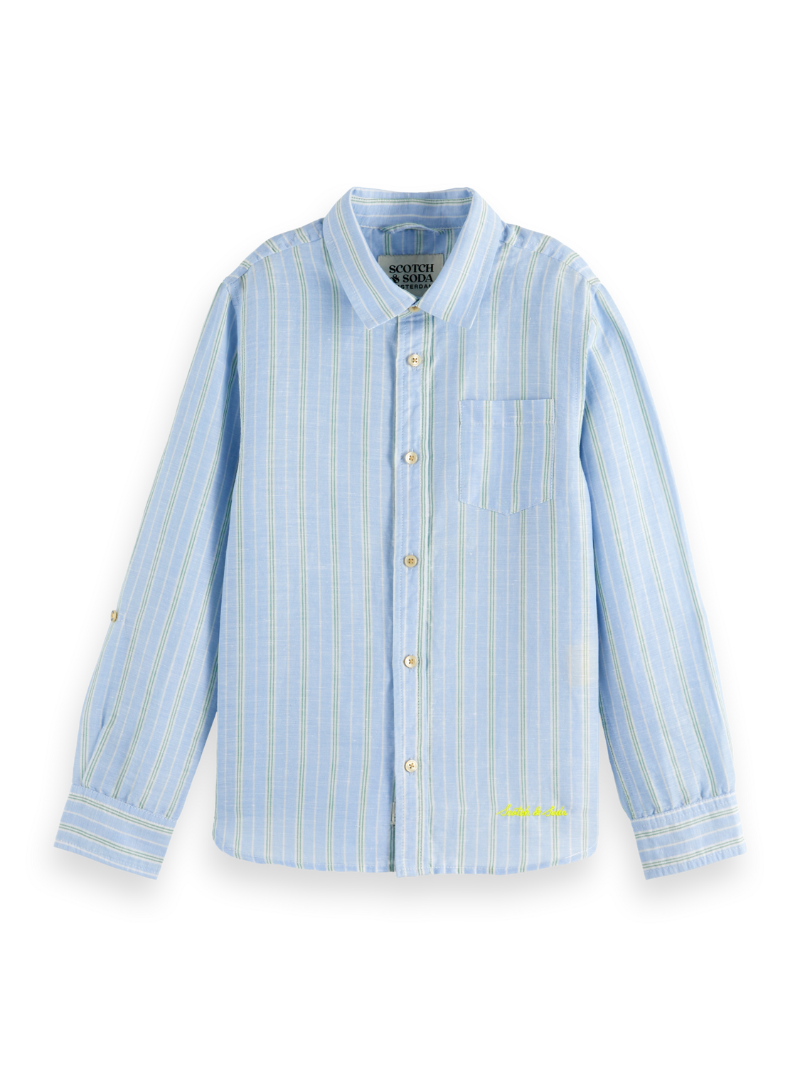 Spring Blue/Bench Green Stripe