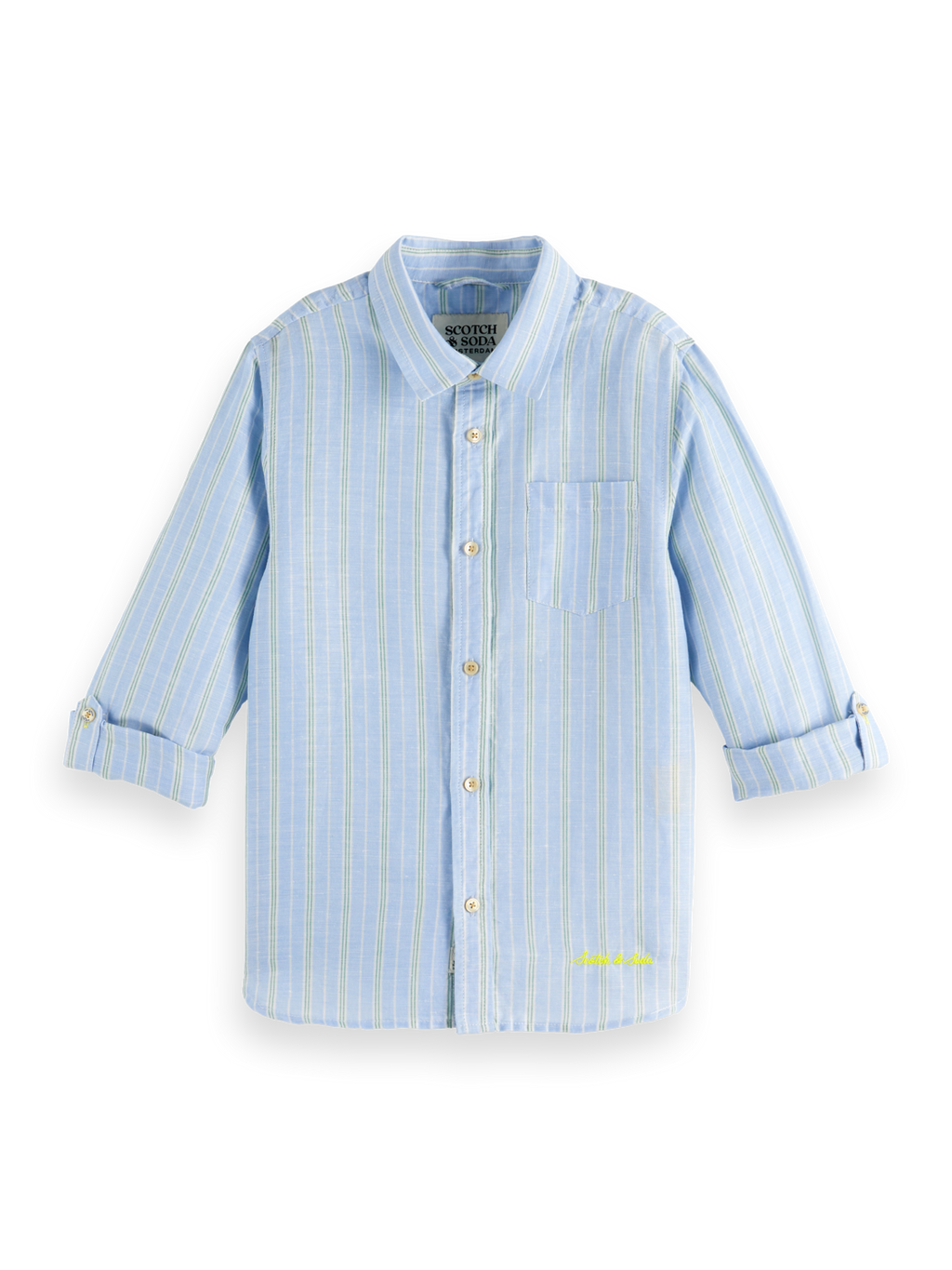Spring Blue/Bench Green Stripe