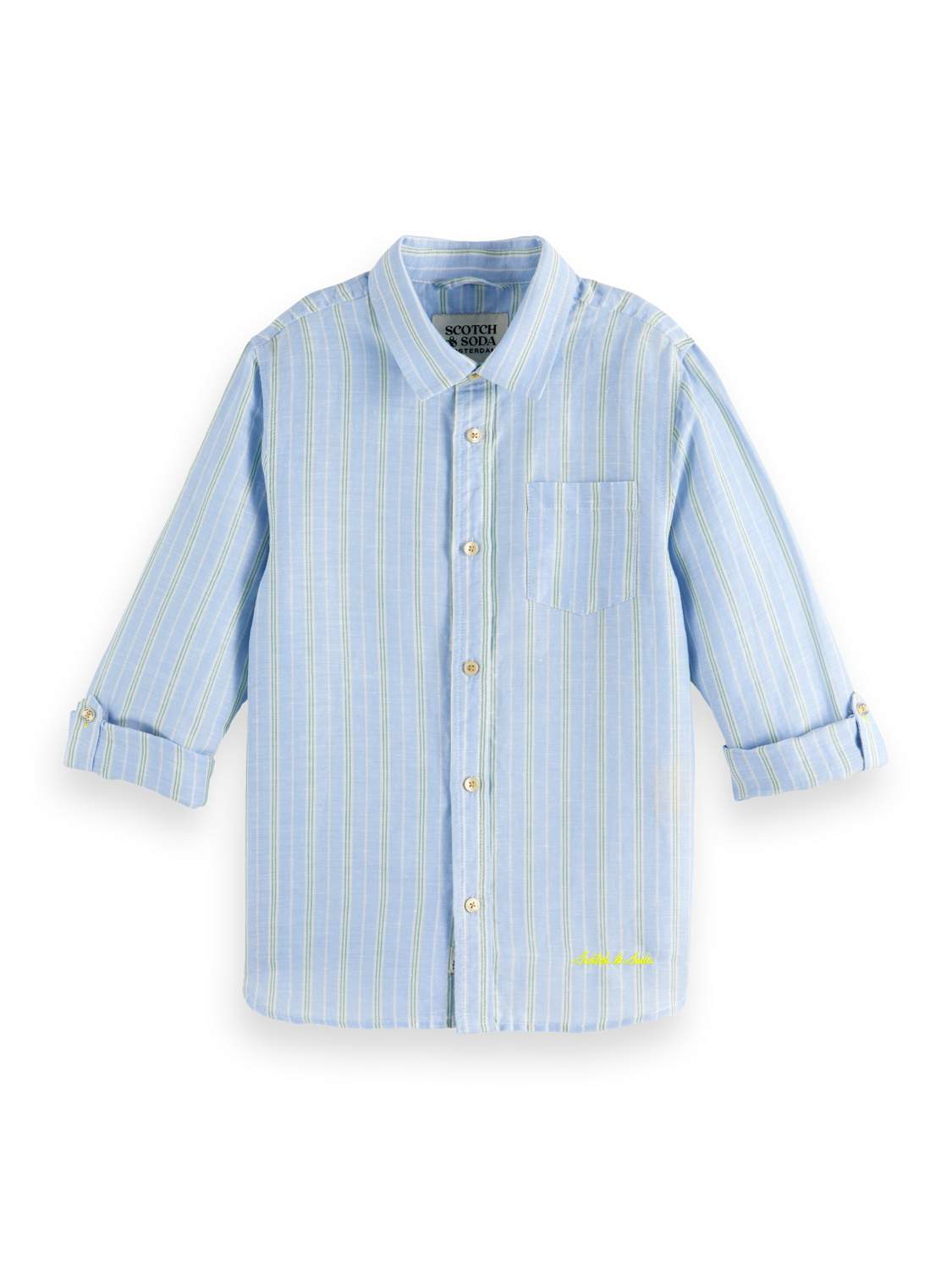 Spring Blue/Bench Green Stripe