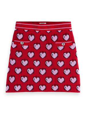 Scotch & Soda x Burton Morris Heart Printed Skirt