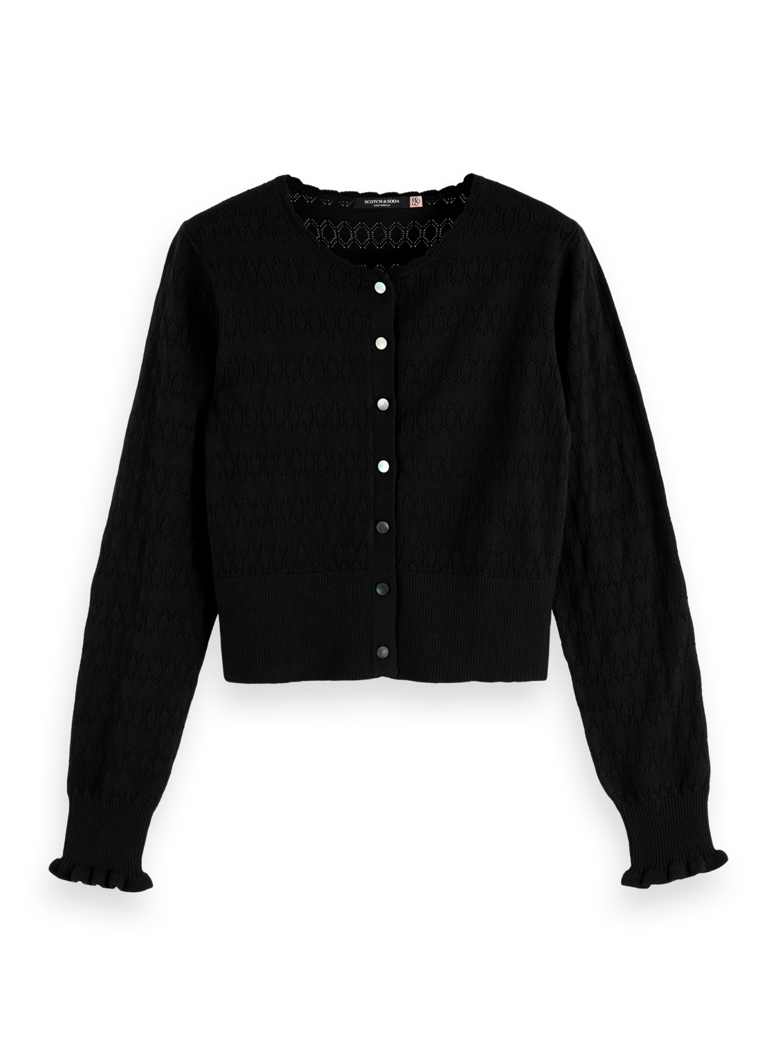 Pointelle Stitch Cardigan