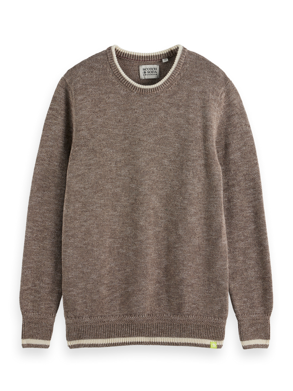 Regular Fit Melange Crewneck Pullover