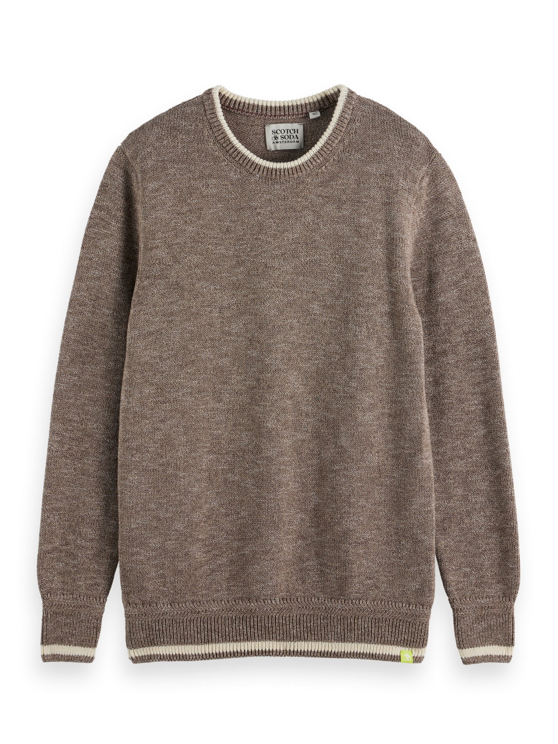 Regular Fit Melange Crewneck Pullover