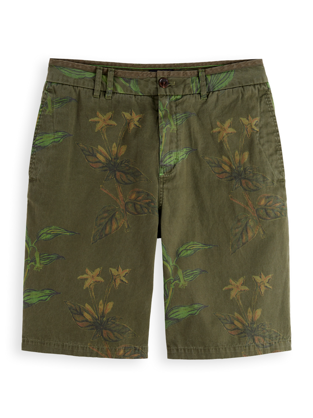 Printed Cotton Relaxed Fit Short