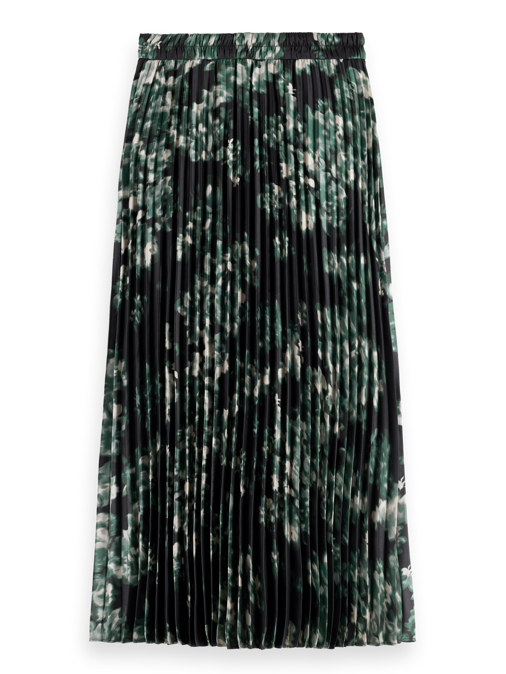 Floral Printed Pleated Skirt