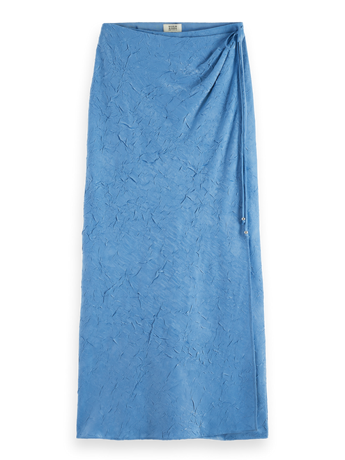 Jupe en satin froissé