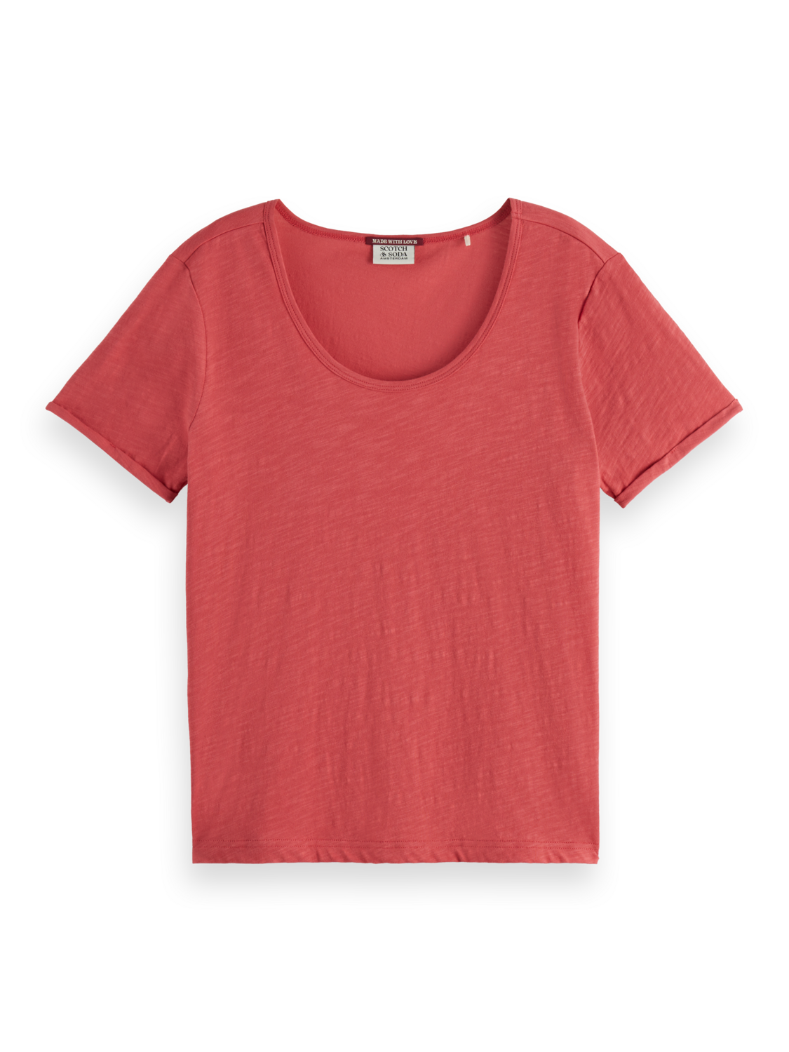 U-Neck Slub Regular Fit T-Shirt