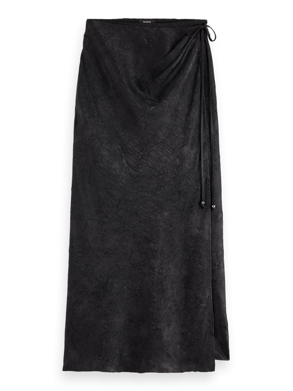 Crushed Satin Skirt