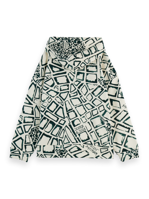Amsterdam City Kapuzenpullover mit Aufdruck
