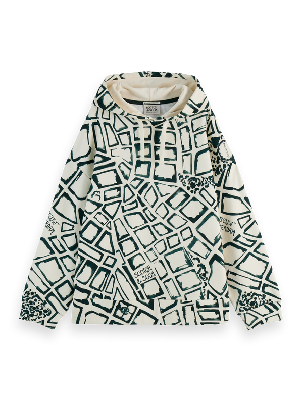 Amsterdam City Kapuzenpullover mit Aufdruck