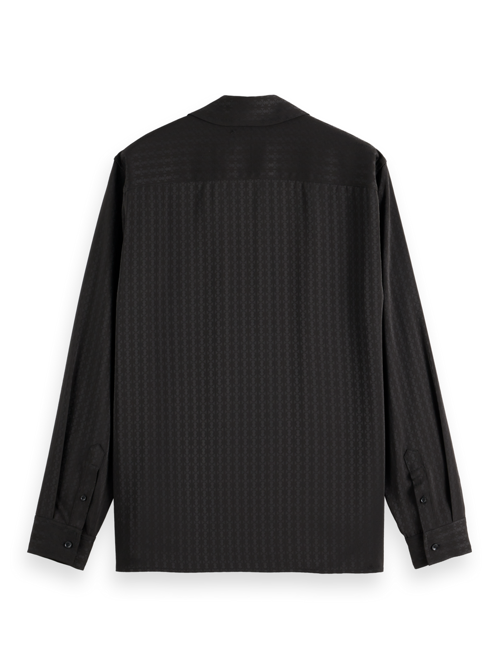 Jacquard Relaxed Fit Sateen Shirt