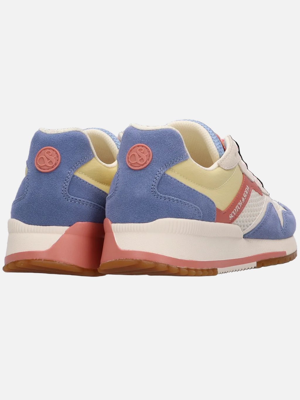 Colorful sneakers with a white background