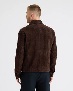 Elijah Pig Suede Aviator Jacket