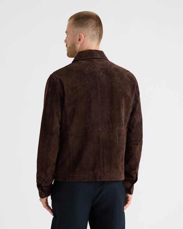 Elijah Pig Suede Aviator Jacket