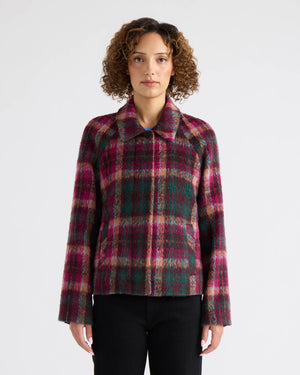 Skye Brushed Faux Wool Zip Jacket