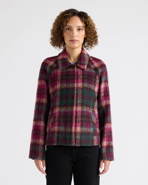 Skye Brushed Faux Wool Zip Jacket