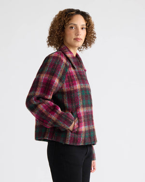 Skye Brushed Faux Wool Zip Jacket