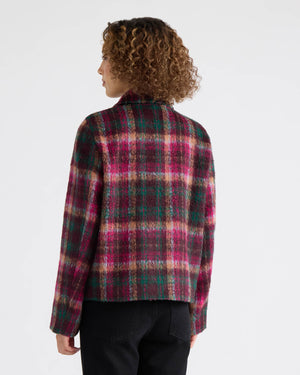 Skye Brushed Faux Wool Zip Jacket