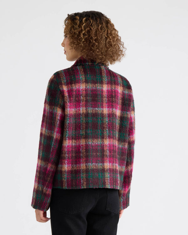 Skye Brushed Faux Wool Zip Jacket