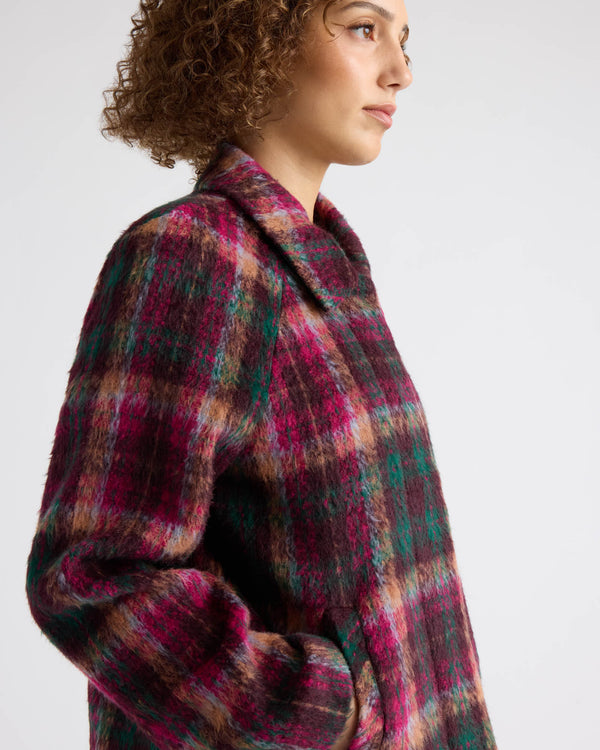 Skye Brushed Faux Wool Zip Jacket