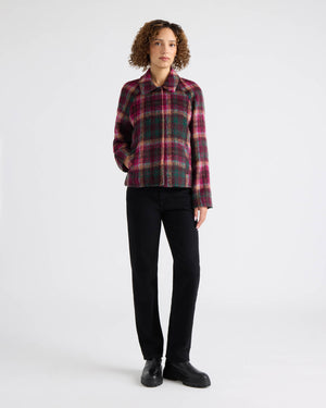 Skye Brushed Faux Wool Zip Jacket