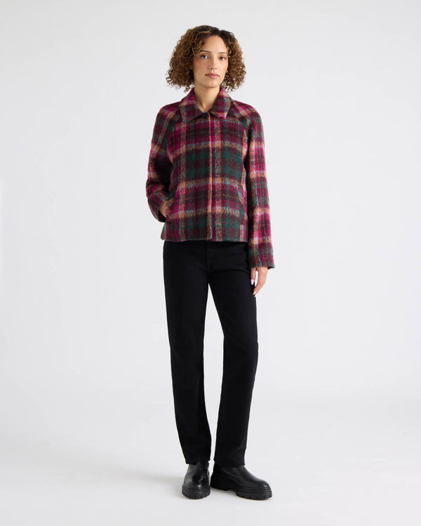 Skye Brushed Faux Wool Zip Jacket