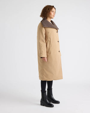 Ana Reversible Paddded Wrap Coat