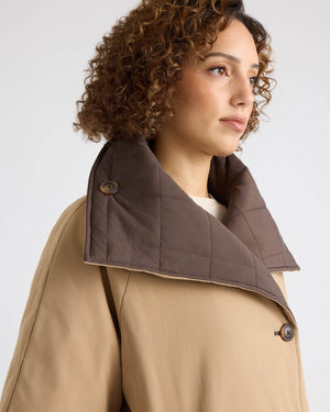 Ana Reversible Paddded Wrap Coat
