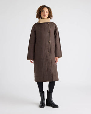 Ana Reversible Paddded Wrap Coat