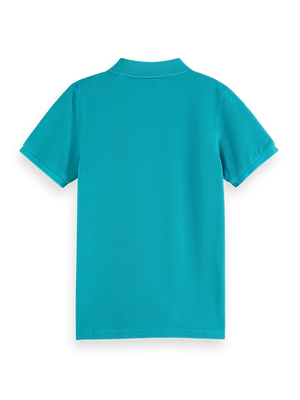 Boys' Garment-Dyed Short-Sleeved Pique Polo