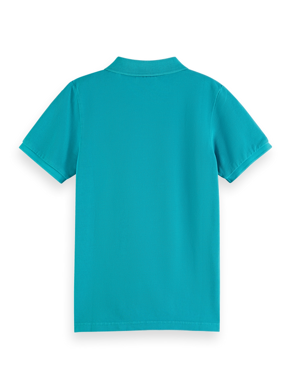 Boys' Garment-Dyed Short-Sleeved Pique Polo