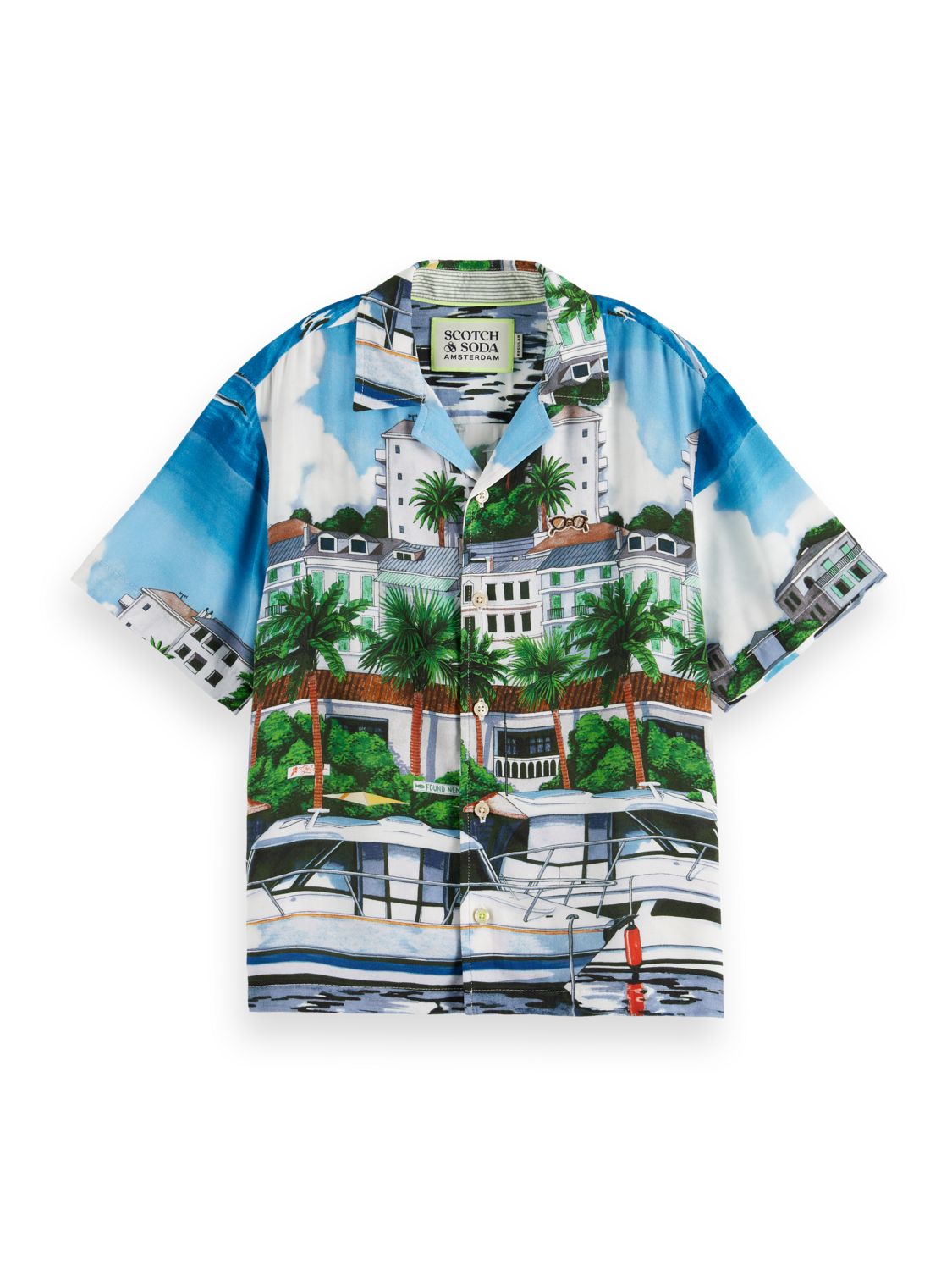Placed Artwork Short-Sleeved Shirt