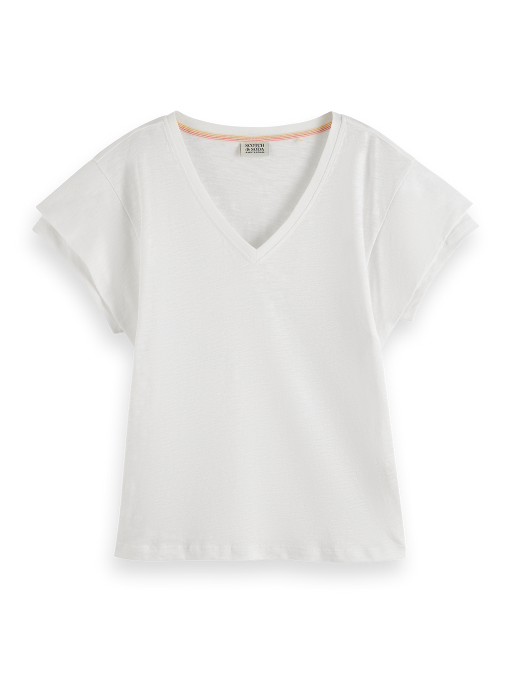 Layered Sleeve Boat Neck T-Shirt